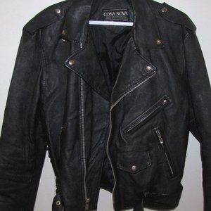 Vintage Cosa Nova Black Leather jacket